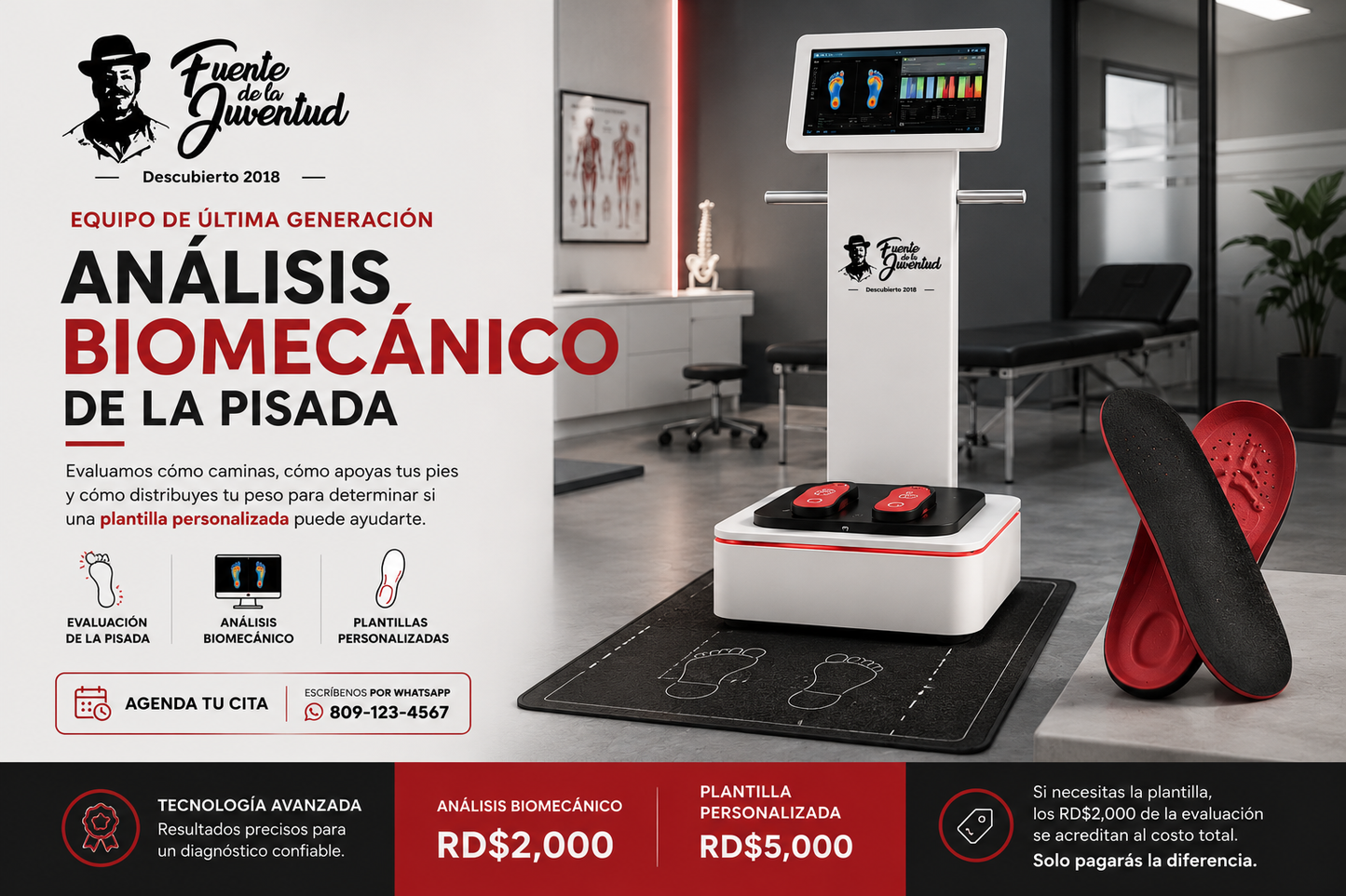 ANÁLISIS BIOMECÁNICO DE LA PISADA Y PLANTILLAS PERSONALIZADAS