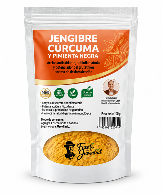 JENGIBRE, CURCUMA Y PIMIENTA NEGRA.150gramos