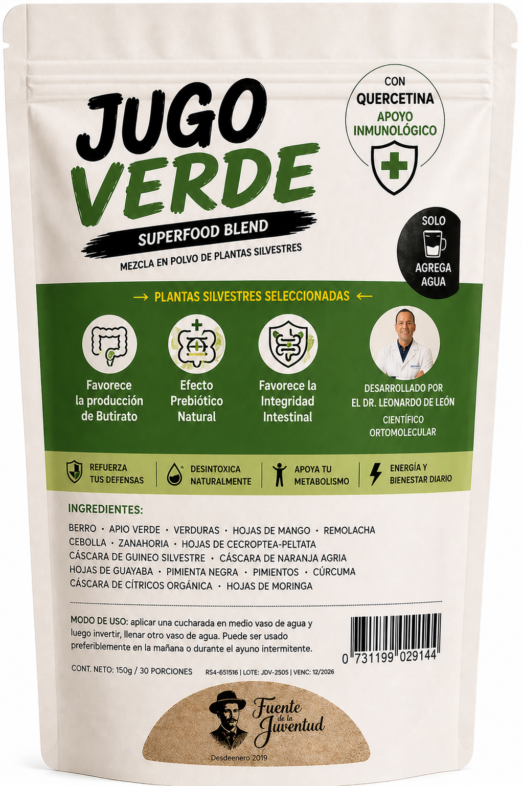 Jugo Verde Verde – Apoyo Inmunológico