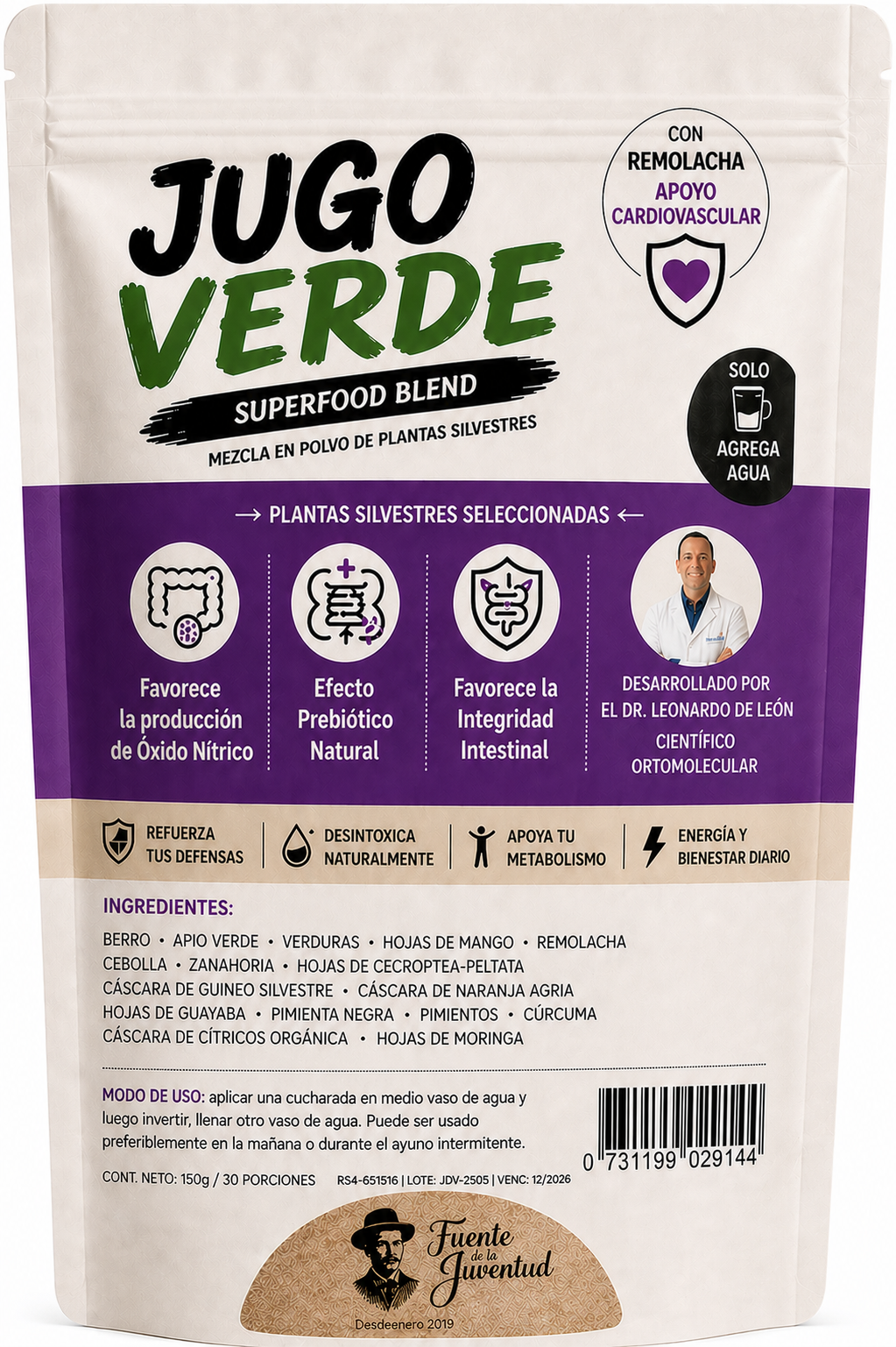 Jugo Verde Morado – Apoyo Cardiovascular
