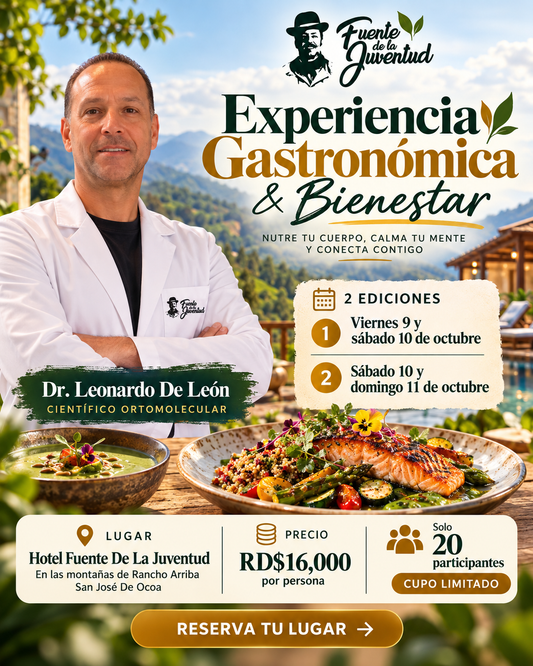 EXPERIENCIA GASTRONÓMICA & BIENESTAR Los 6 Pilares de la Salud con el Dr. Leonardo De León