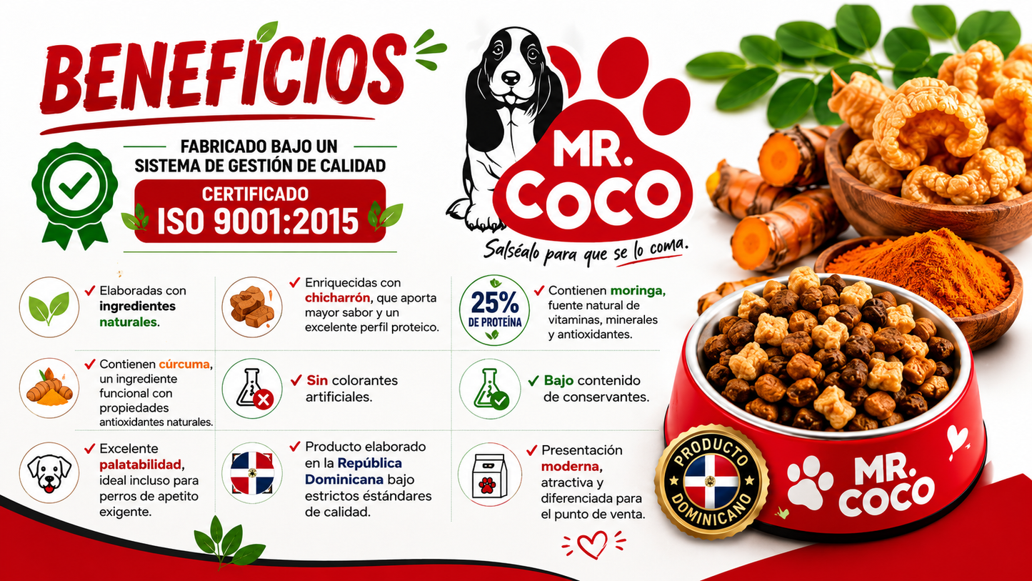 OFERTA MR COCO CROQUETAS ECOLOGICAS Y UN SOBRE DE DIA DEL PERRO