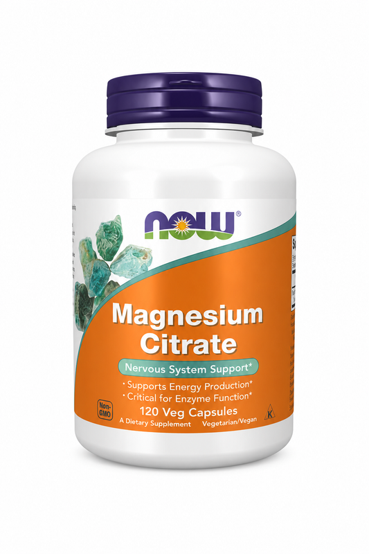 Magnesio Citrato – 120 Cápsulas Vegetarianas