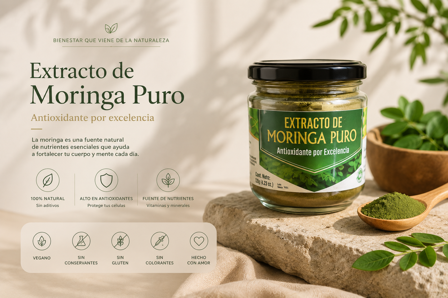 Extracto de Moringa Puro