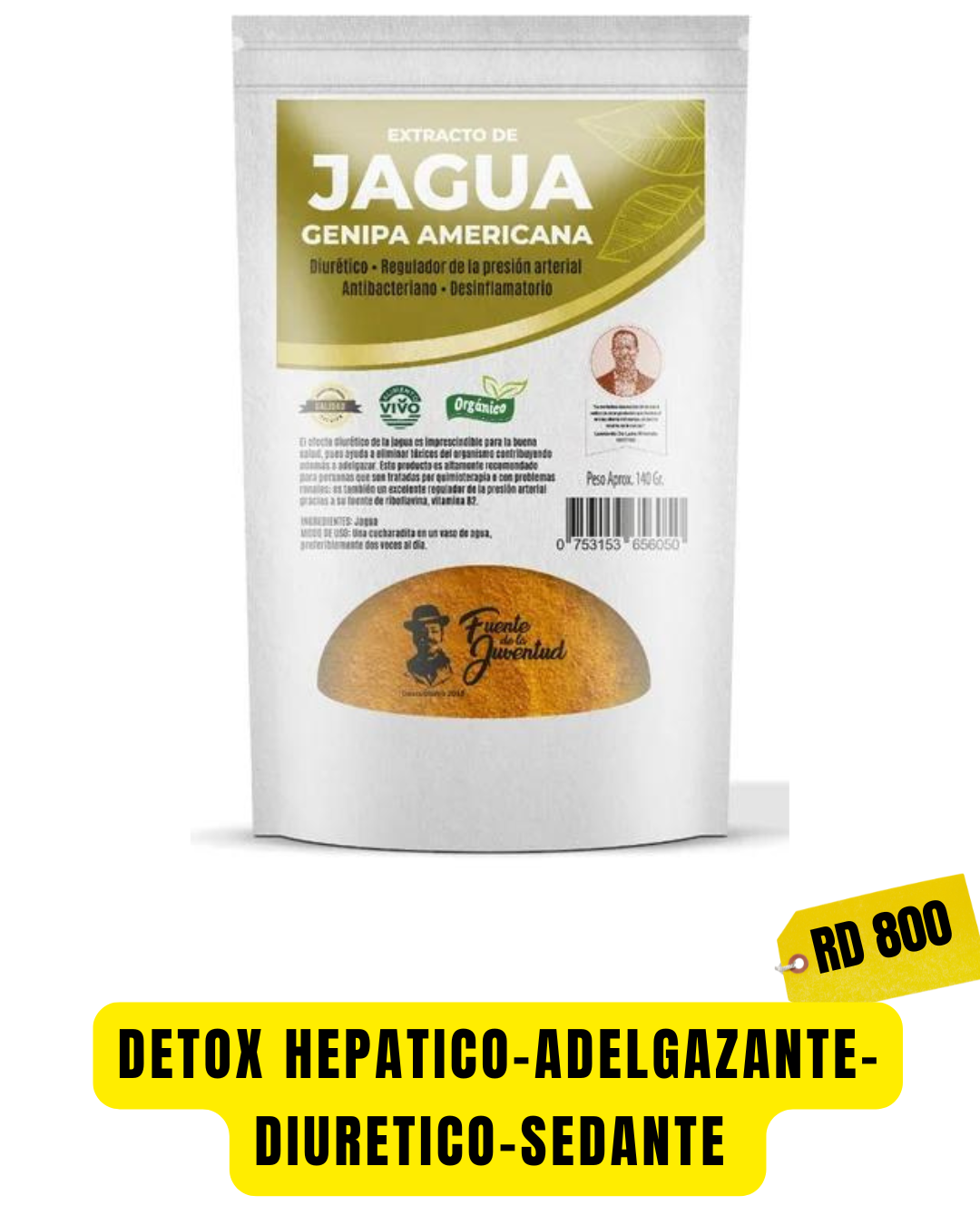 EXTRACTO DE JAGUA. 140 Gramos