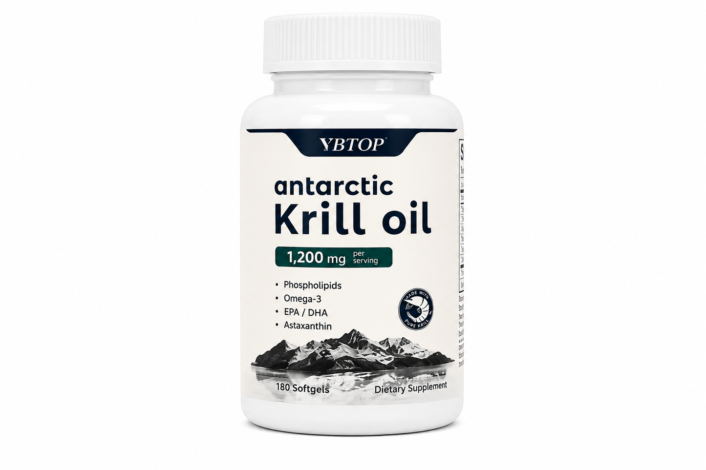 Antarctic Krill Oil 1200 mg – 180 Softgels