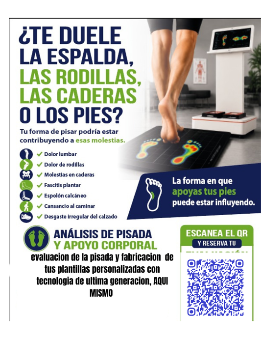 ANÁLISIS BIOMECÁNICO DE LA PISADA Y PLANTILLAS PERSONALIZADAS