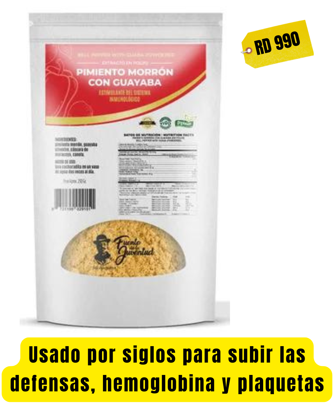 PIMIENTO MORRON CON GUAYABA 250 Gramos